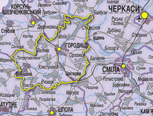 Мапа району